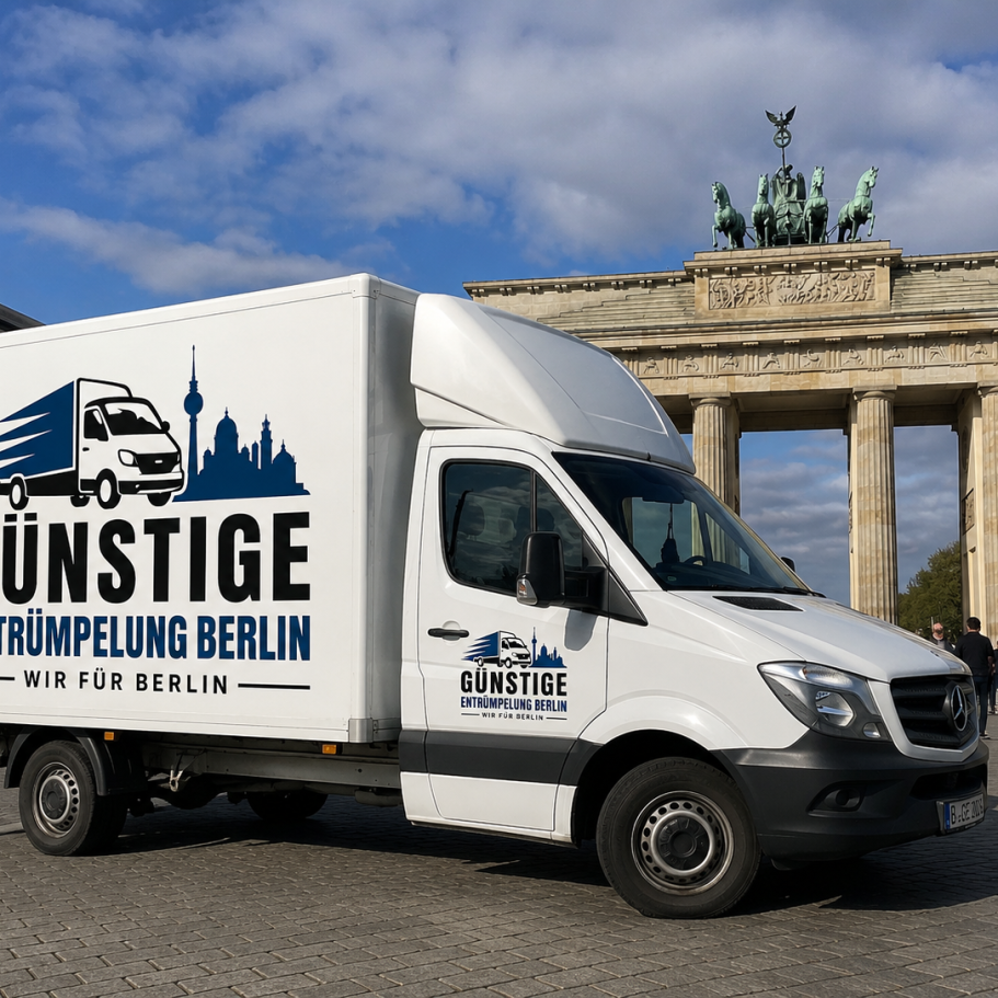 Möbel werden bei einer Entrümpelung in Berlin ausgetragen
