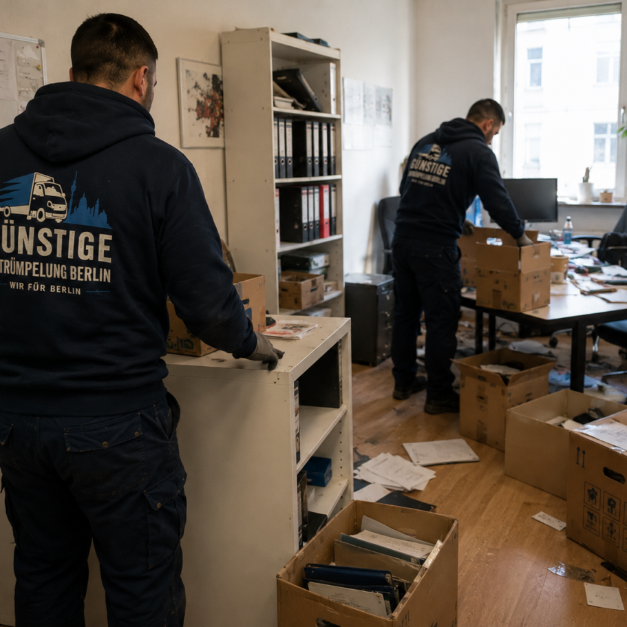 Professionelle Entrümpelung einer Garage in Berlin
