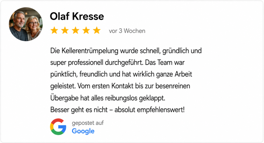 Haushaltsauflösung eines Einfamilienhauses in Berlin
